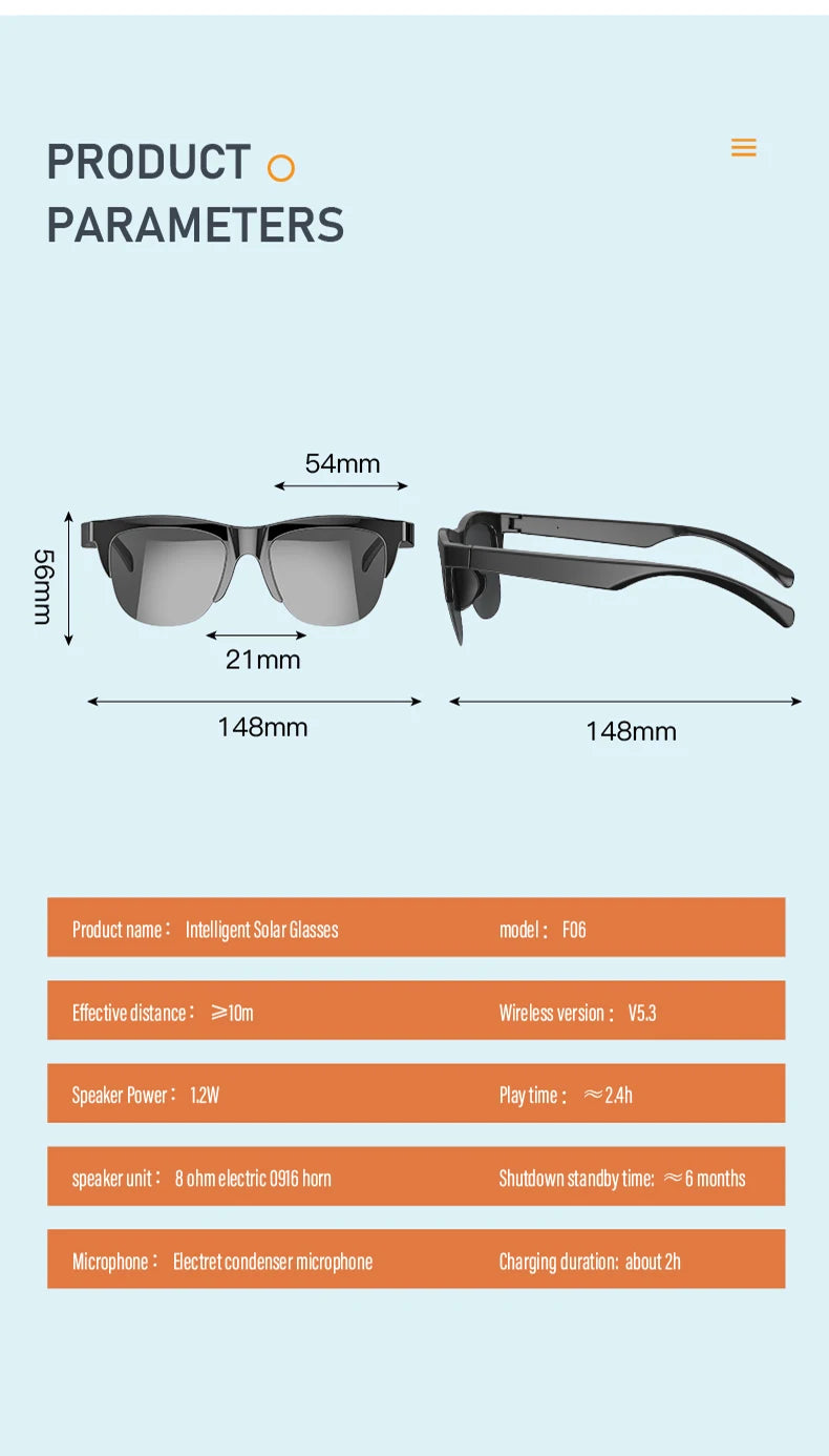 Auraviz Pro - Intelligent Bluetooth Glasses