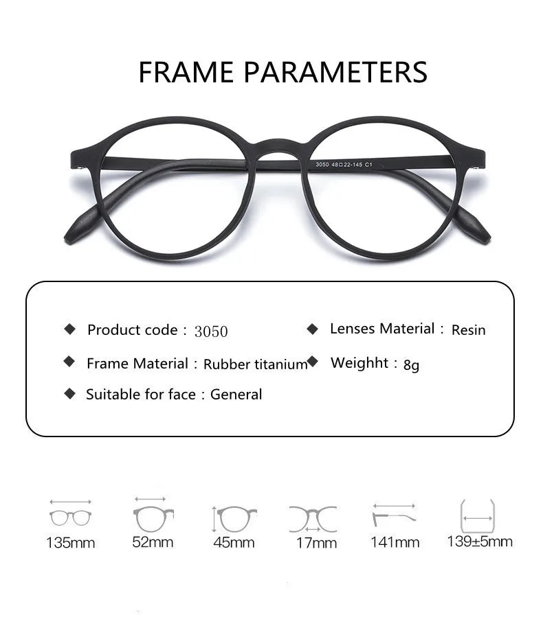 Auraviz Ultralight - Titanium Alloy Reading Glasses With Anti blue Light Lenses
