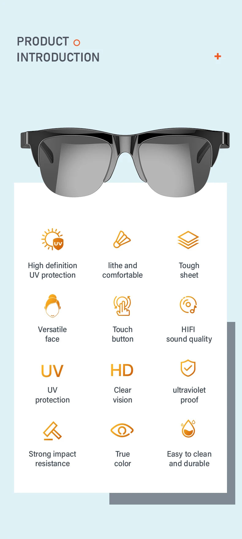 Auraviz Pro - Intelligent Bluetooth Glasses
